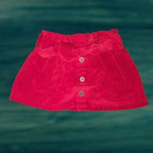 Kids Red Corduroy Skirt Size XS (4)